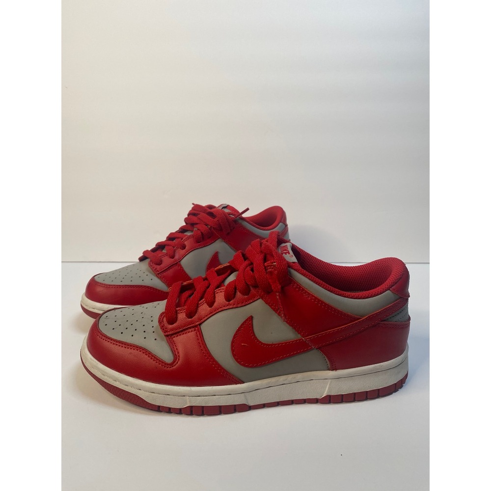 Nike Dunk Low UNLV Kids Size 7Y Grey Red CW1590-002 Sneaker - Picture 3 of 7